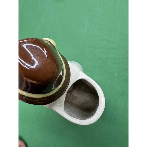 Danish Boy W BASKET" 7.5" FIGURINE PLANTER Unmarked Weil Yellow California - Picture 7 of 7